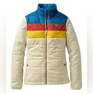 NWOT L.L. Bean Women's Mountain Classic Puffer Jacket, Colorblock